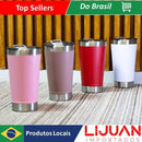 Copo Térmico 473ml Com Tampa E Abridor Inox Quente Gelado Manter Temperatura Por Horas Promoção A Vácuo Caneca Isola
